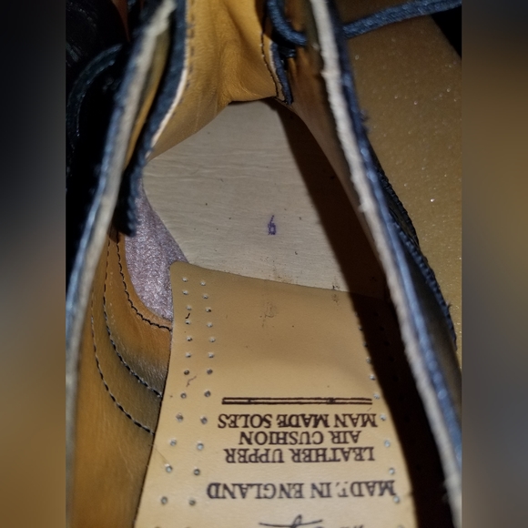 ๐ฌ๐ง VINTAGE NOS Dr Martens Brogue Oxford Wingtips UK MADE! ๐ฌ๐ง Solovair NPS - Picture 12 of 16